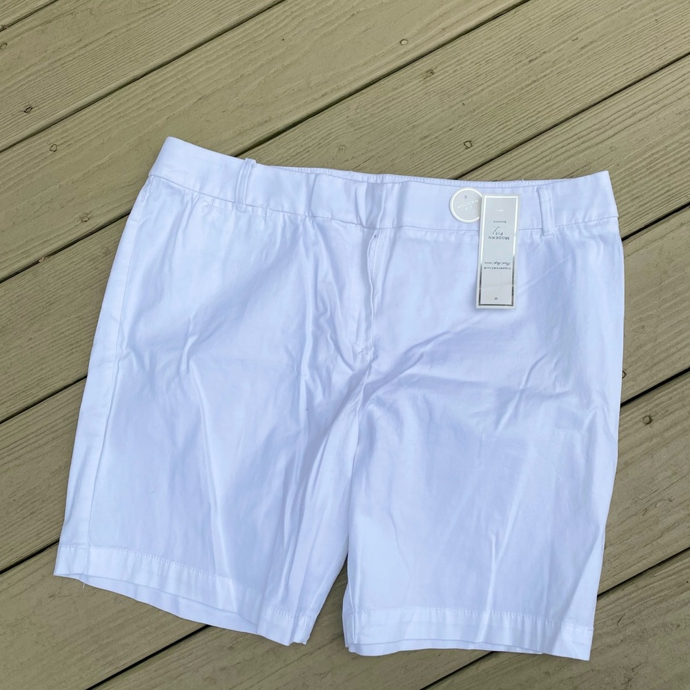 NWT CHARTER CLUB Women's White High-rise Shorts, Size: 16P